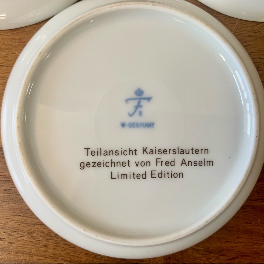 Limited Edition Plates West Germany Spinnradel Stadthaus Pfalzgalerie - Picture 2 of 7